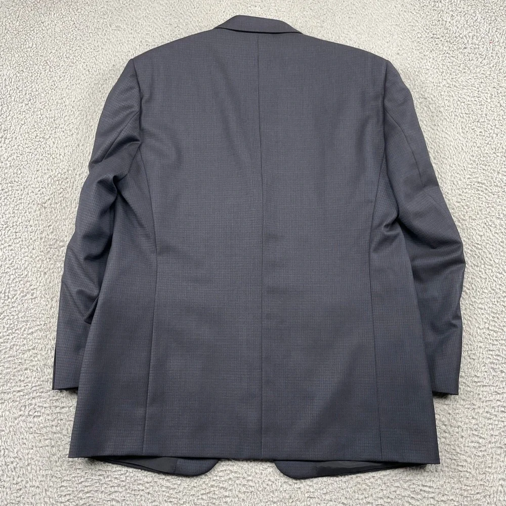 Coppley Ermenegildo Zegna Blazer Mens 44R Navy Blue 3 Button Wool Sport Coat